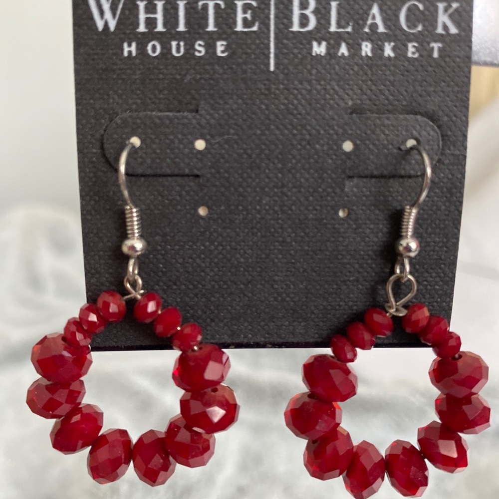 NWT White House Black Market red earrings